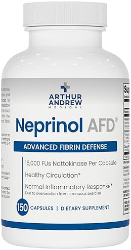 ARTHUR ANDREW NEPRINOL AFD MULTI ENZYME BLEND WITH SERRAPEPTASE NATTOKINASE, 150 COUNT