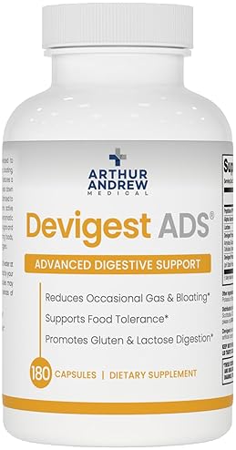 ARTHUR ANDREW MEDICAL DEVIGEST ADS ADVANCED DIGESTIVE SUPPORT CAPSULES FOR LACTOSE CASEIN SENSITIVITIES, VEGAN, NON-GMO, 1