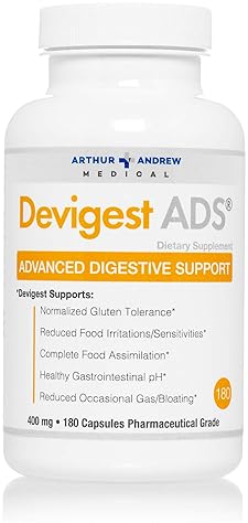 ARTHUR ANDREW MEDICAL DEVIGEST ADS ADVANCED DIGESTIVE SUPPORT CAPSULES FOR LACTOSE CASEIN SENSITIVITIES, VEGAN, NON-GMO, 1