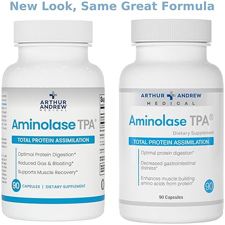 ARTHUR ANDREW AMINOLASE TPA - VEGAN PROTEIN ABSORPTION SUPPORT, 90 CAPSULES, NON-GMO