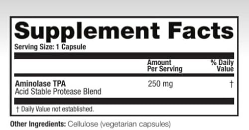 ARTHUR ANDREW AMINOLASE TPA - VEGAN PROTEIN ABSORPTION SUPPORT, 90 CAPSULES, NON-GMO
