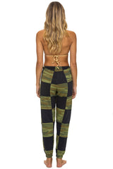 AVIATOR NATION CHECK QUILTED SWEATPANTS - SMOKE // CAMO