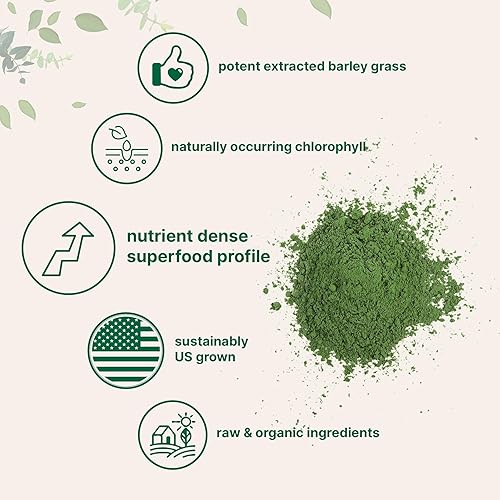 MICRO INGREDIENTS ORGANIC BARLEY GRASS POWDER 16OZ US GROWN NON-GMO SUPERFOOD FOR IMMUNITY DIGESTION