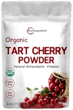 MICRO INGREDIENTS  ORGANIC TART CHERRY POWDER 4OZ 100 NATURAL, NON-GMO, VEGAN, NO SUGAR OR ADDITIVES