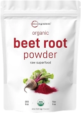 MICRO INGREDIENTS  ORGANIC BEET ROOT POWDER 4 LBS - COLD PRESSED, WATER SOLUBLE, NON-GMO VEGAN SUPERFOOD