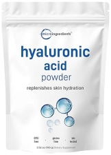 MICRO INGREDIENTS  HYALURONIC ACID SERUM POWDER 100G - LOW MOLECULAR WEIGHT, VEGAN, SKIN HYDRATION BOOST