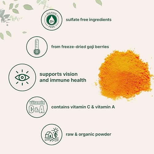 MICRO INGREDIENTS ORGANIC GOJI BERRY POWDER 16OZ 100 NATURAL, FREEZE-DRIED, NON-GMO, VEGAN, NO ADDITIVES