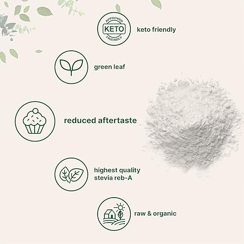 MICRO INGREDIENTS ORGANIC STEVIA POWDER 4OZ - PURE GREEN LEAF EXTRACT, ZERO CALORIE SWEETENER