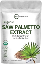 MICRO INGREDIENTS ORGANIC SAW PALMETTO POWDER 4OZ US GROWN, PURE PROSTATE HAIR GROWTH SUPPLEMENT