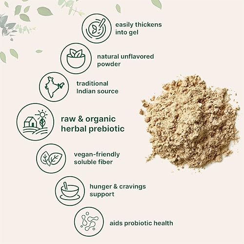 MICRO INGREDIENTS ORGANIC PSYLLIUM HUSK POWDER 2LBS NATURAL FIBER SUPPLEMENT, PREBIOTICS, VEGAN, NON-GMO