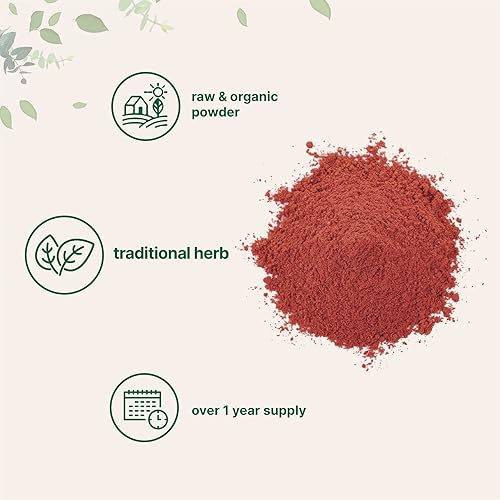 MICRO INGREDIENTS ORGANIC RED YEAST RICE POWDER 8OZ - NON-GMO, VEGAN, 1 YEAR SUPPLY FOR CHOLESTEROL SUPPORT