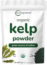 MICRO INGREDIENTS ORGANIC KELP POWDER 2LBS US GROWN, NON-GMO, VEGAN IODINE-RICH SEA VEGETABLE FOR THYROID SKIN