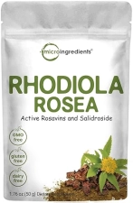 MICRO INGREDIENTS RHODIOLA ROSEA ROOT EXTRACT POWDER 50G ADAPTOGEN WITH ROSAVINS SALIDROSIDES, ENERGY SUPPORT