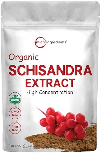 MICRO INGREDIENTS ORGANIC SCHISANDRA EXTRACT POWDER 8OZ PURE ADAPTOGEN SUPPLEMENT FOR LIVER DETOX BRAIN HEALTH