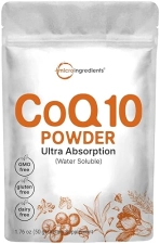 MICRO INGREDIENTS VEGAN WATER SOLUBLE COQ10 POWDER 200MG, 50G 8 MONTHS SUPPLY