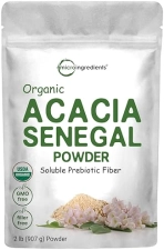 MICRO INGREDIENTS ORGANIC ACACIA SENEGAL FIBER POWDER 2 LB PLANT-BASED PREBIOTIC, NON-GMO, GLUTEN-FREE, VEGAN