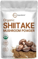 MICRO INGREDIENTS ORGANIC SHIITAKE MUSHROOM POWDER 8OZ NON-GMO, VEGAN, SUPPORTS GUT IMMUNE HEALTH