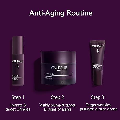 CAUDALIE PREMIER CRU ANTI-AGING MOISTURIZER CREAM REFILLABLE 50ML FOR WRINKLE REDUCTION