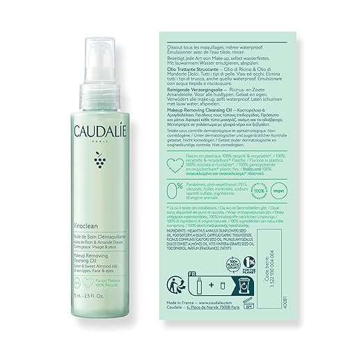 CAUDALIE VINOCLEAN CLEANSING OIL - WATERPROOF MAKEUP REMOVER FOR GENTLE MAKEUP REMOVAL