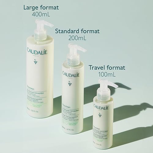 CAUDALIE VINOCLEAN GENTLE CLEANSING ALMOND MILK 200ML NATURAL FACIAL CLEANSER FOR SENSITIVE SKIN