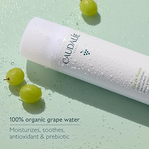 CAUDALIE GRAPE WATER FACE MIST - ORGANIC HYDRATING SOOTHING SPRAY FOR SENSITIVE SKIN