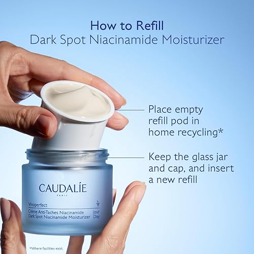 CAUDALIE VINOPERFECT BRIGHTENING DARK SPOT MOISTURIZER WITH NIACINAMIDE, REFILLABLE 1.6OZ