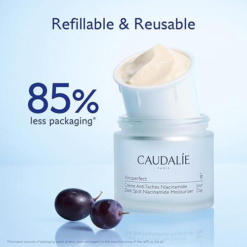 CAUDALIE VINOPERFECT BRIGHTENING DARK SPOT MOISTURIZER WITH NIACINAMIDE, REFILLABLE 1.6OZ