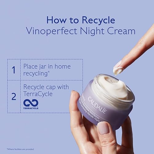 CAUDALIE VINOPERFECT GLYCOLIC NIGHT CREAM FOR DARK SPOT BRIGHTENING, 1.6 FL OZ
