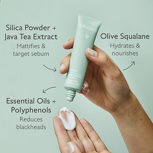 CAUDALIE VINOPURE OIL CONTROL MOISTURIZER 40ML HYDRATING MATTIFYING FACE CREAM