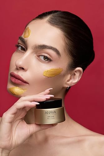 AHAVA 24K GOLD MINERAL MUD MASK FIRMING, RADIANT SKIN WITH DEAD SEA MUD HYALURONIC ACID