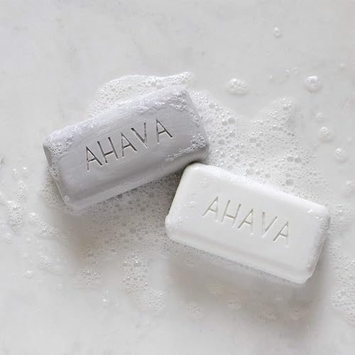 AHAVA DEAD SEA SALT MOISTURIZING SOAP BAR FOR FACE BODY WITH MINERAL BLEND, 3.4 OZ