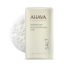 AHAVA DEAD SEA SALT MOISTURIZING SOAP BAR FOR FACE BODY WITH MINERAL BLEND, 3.4 OZ