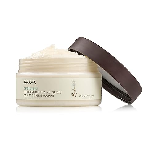 AHAVA DEAD SEA SALT SOFTENING BUTTER SCRUB WITH OSMOTER, JOJOBA COCONUT OIL 7.5 FL.OZ