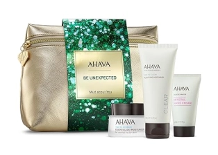 AHAVA UNSTOPPABLE RADIANCE GIFT SET SKINCARE ESSENTIALS FOR GLOWING, HEALTHY SKIN