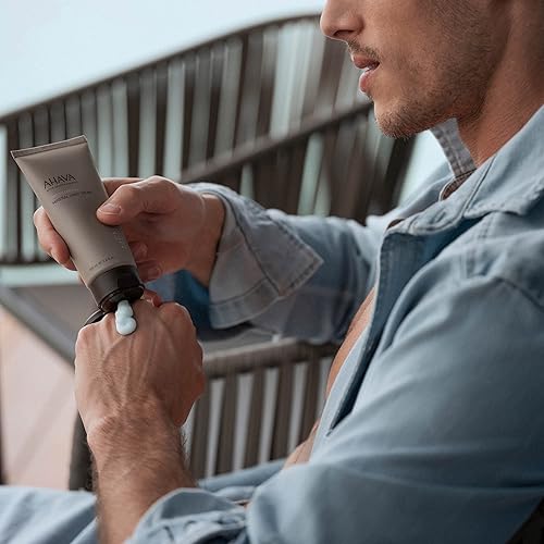 AHAVA MENS MINERAL HAND CREAM WITH GINGER, GINSENG GREEN TEA NOURISHING, FAST-ABSORBING 3.4OZ