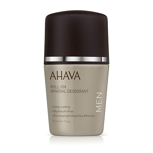 AHAVA MENS MAGNESIUM ROLL-ON DEODORANT - SWEAT ODOR CONTROL, SENSITIVE SKIN, 1.7 FL OZ