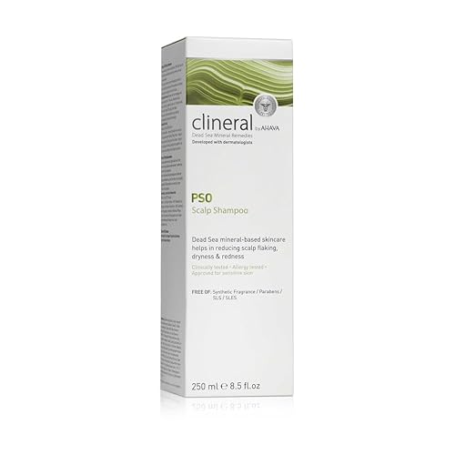 AHAVA CLINERAL PSO SCALP SHAMPOO 8.5OZ - SOOTHES IRRITATIONS, HYDRATES SOFTENS HAIR