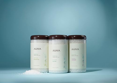 AHAVA DEAD SEA MINERAL BATH SALT 32 OZ SOOTHES MUSCLES, HYDRATES SKIN, PROMOTES RELAXATION
