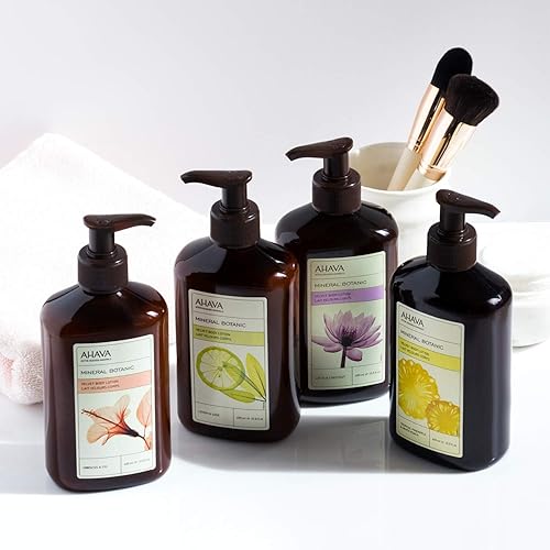 AHAVA DEAD SEA MINERAL VELVET BODY LOTION WITH HIBISCUS FIG HYDRATING BOTANICAL SKINCARE