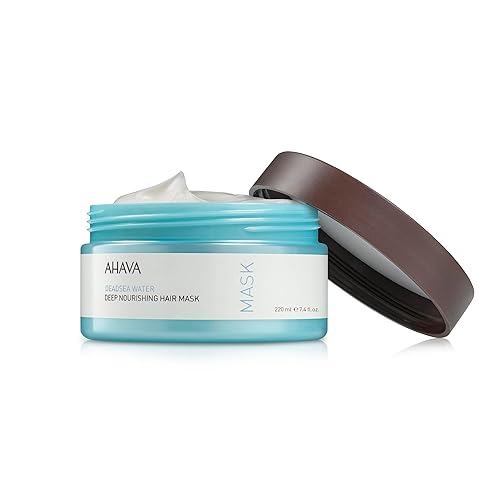 AHAVA DEAD SEA WATER HAIR MASK 7.4OZ - DEEP NOURISHING, REPAIRS SCALP HAIR WITH JOJOBA ARGAN OIL