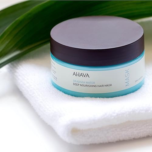 AHAVA DEAD SEA WATER HAIR MASK 7.4OZ - DEEP NOURISHING, REPAIRS SCALP HAIR WITH JOJOBA ARGAN OIL