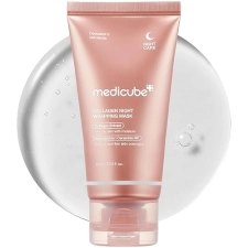 MEDICUBE COLLAGEN OVERNIGHT PEEL OFF MASK FOR ELASTICITY HYDRATION, KOREAN SKINCARE 2.53OZ