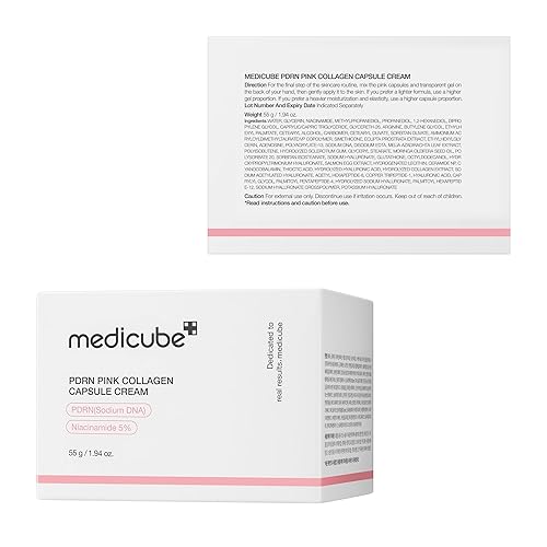MEDICUBE CAPSULE CREAM WITH SALMON DNA PDRN NIACINAMIDE FOR GLOW, HYDRATION TEXTURE