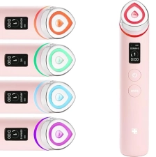 MEDICUBE BOOSTER PRO 6-IN-1 GLASS GLOW BEAUTY MASSAGER FOR CLEAR, RADIANT, FIRM SKIN - PINK