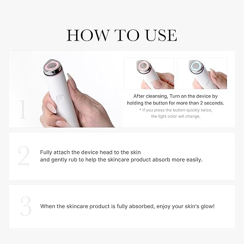 MEDICUBE MINI BOOSTER PRO WHITE PORTABLE KOREAN FACIAL DEVICE FOR GLOW, ABSORPTION TEENS