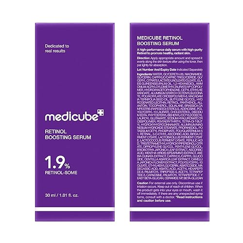 MEDICUBE RETINOL BOOSTING SERUM FIRMING, HYDRATING, PORE-REFINING KOREAN SKINCARE 1.01OZ