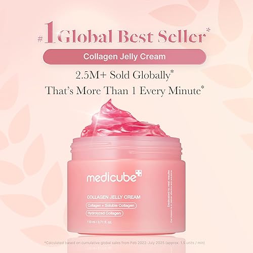 MEDICUBE JELLY CREAM WITH COLLAGEN NIACINAMIDE FOR HYDRATED, GLOWING, FIRM SKIN 3.71 FL OZ