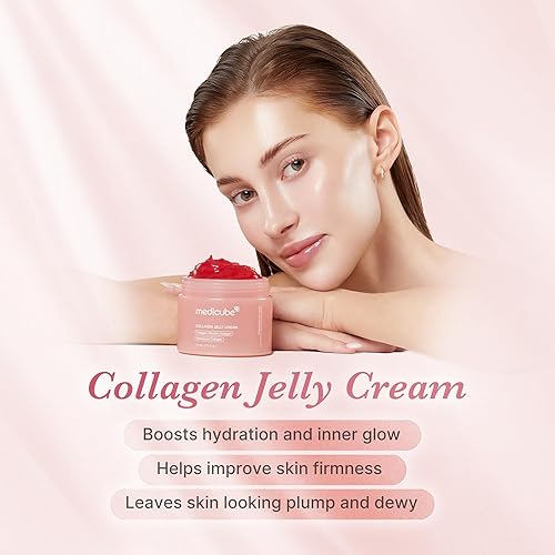 MEDICUBE JELLY CREAM WITH COLLAGEN NIACINAMIDE FOR HYDRATED, GLOWING, FIRM SKIN 3.71 FL OZ