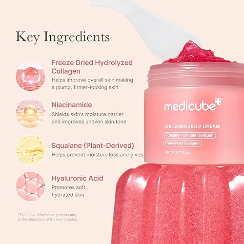 MEDICUBE JELLY CREAM WITH COLLAGEN NIACINAMIDE FOR HYDRATED, GLOWING, FIRM SKIN 3.71 FL OZ