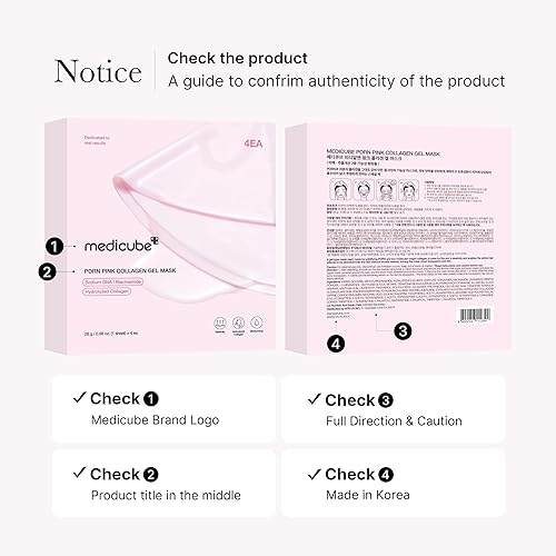 MEDICUBE SALMON DNA JELLY GEL MASK 4-PACK HYDRATING, FIRMING OVERNIGHT KOREAN SKINCARE